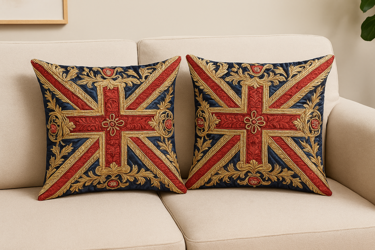 Royal British Flag Pillow Covers