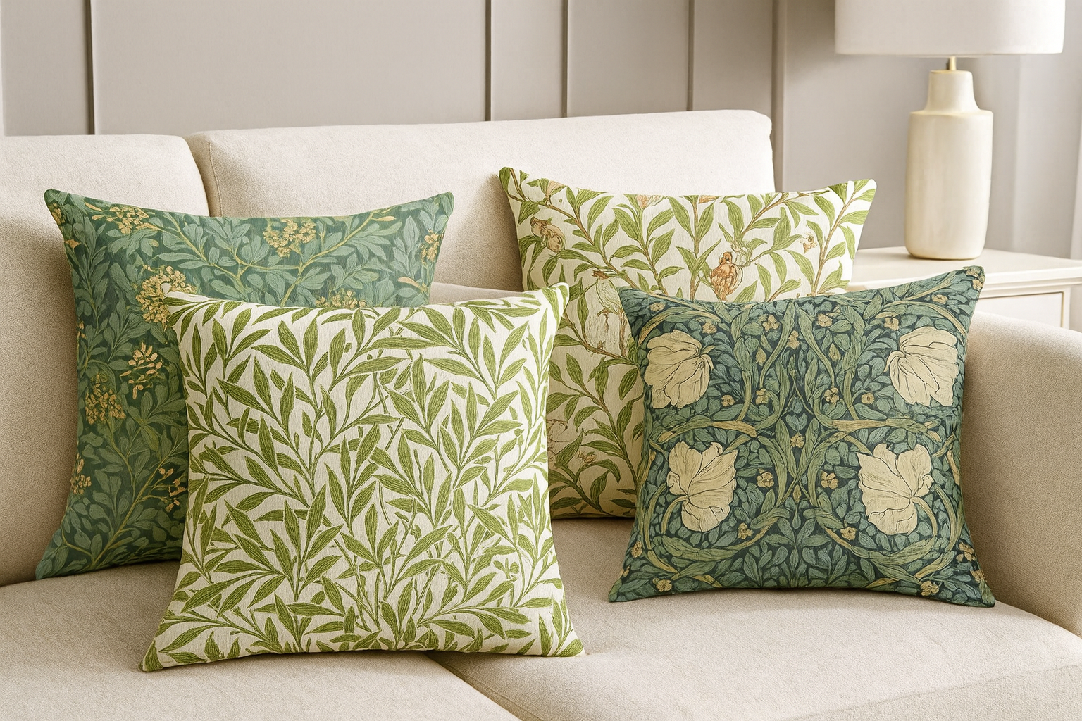 Tropical Botanical Floral Pillow Covers
