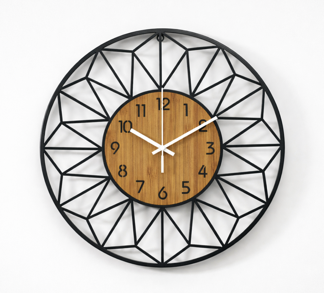 Geometric Wall Clock