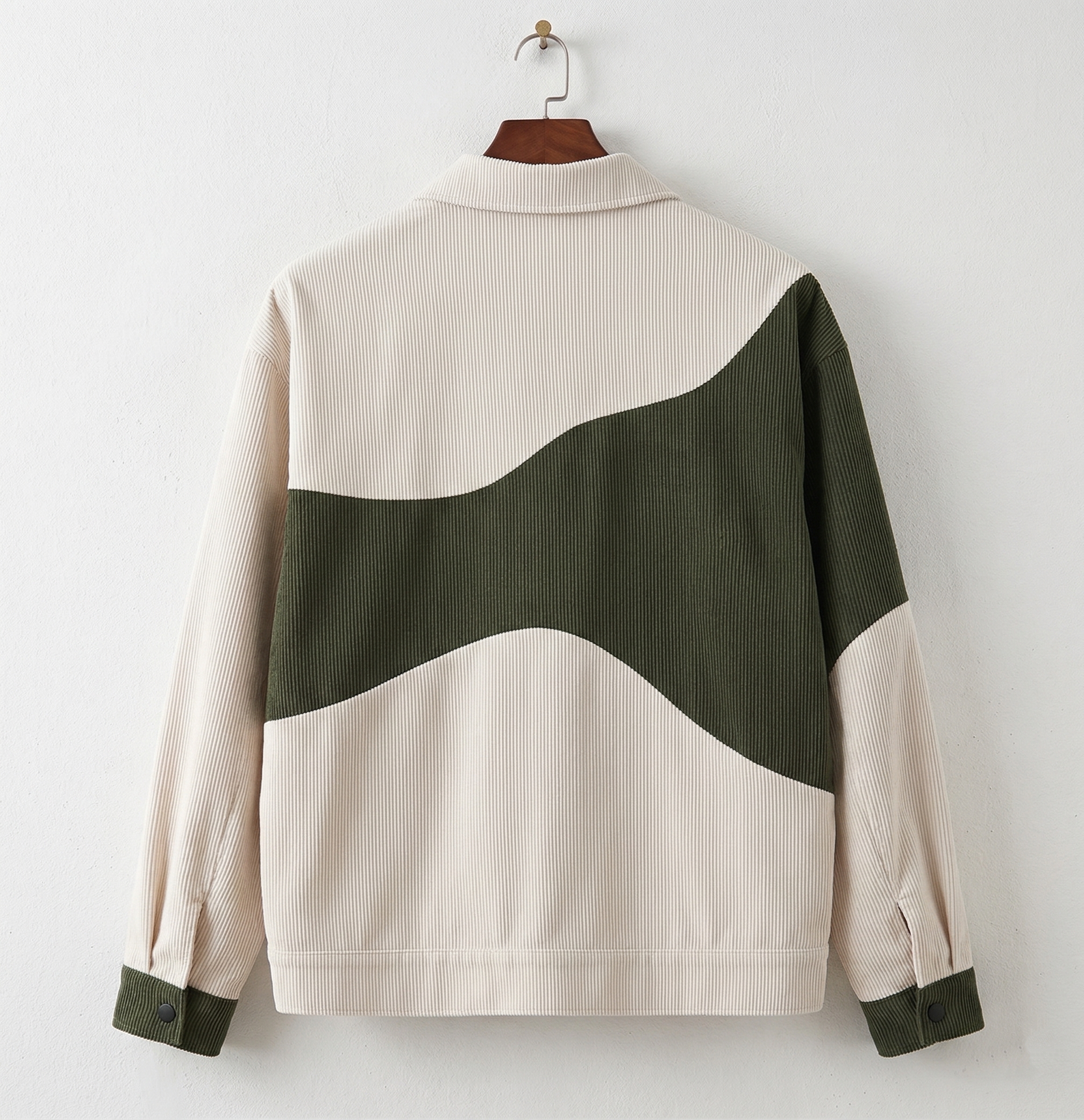 Colorblock Corduroy Jacket