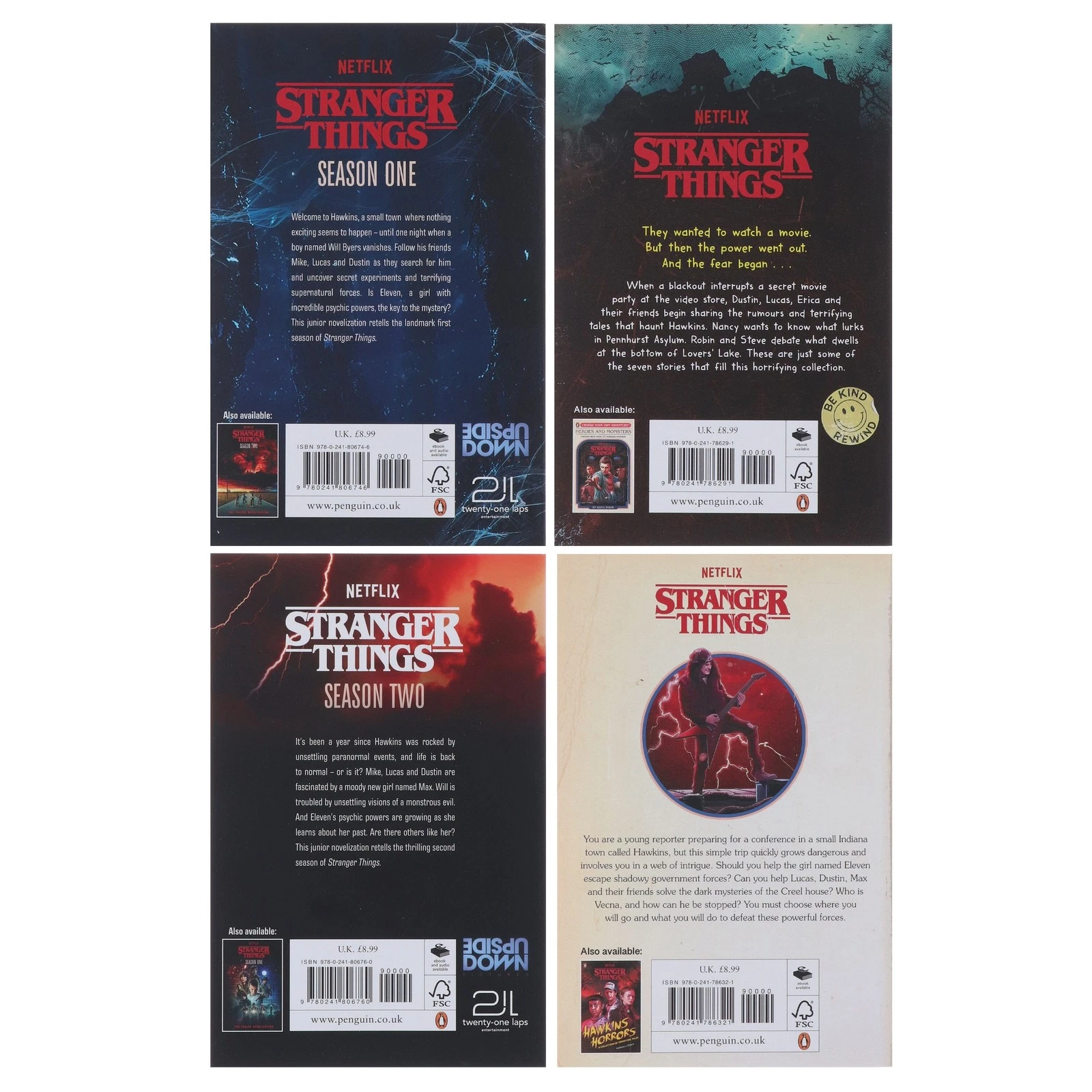 Stranger Things Collection 4 Book Set
