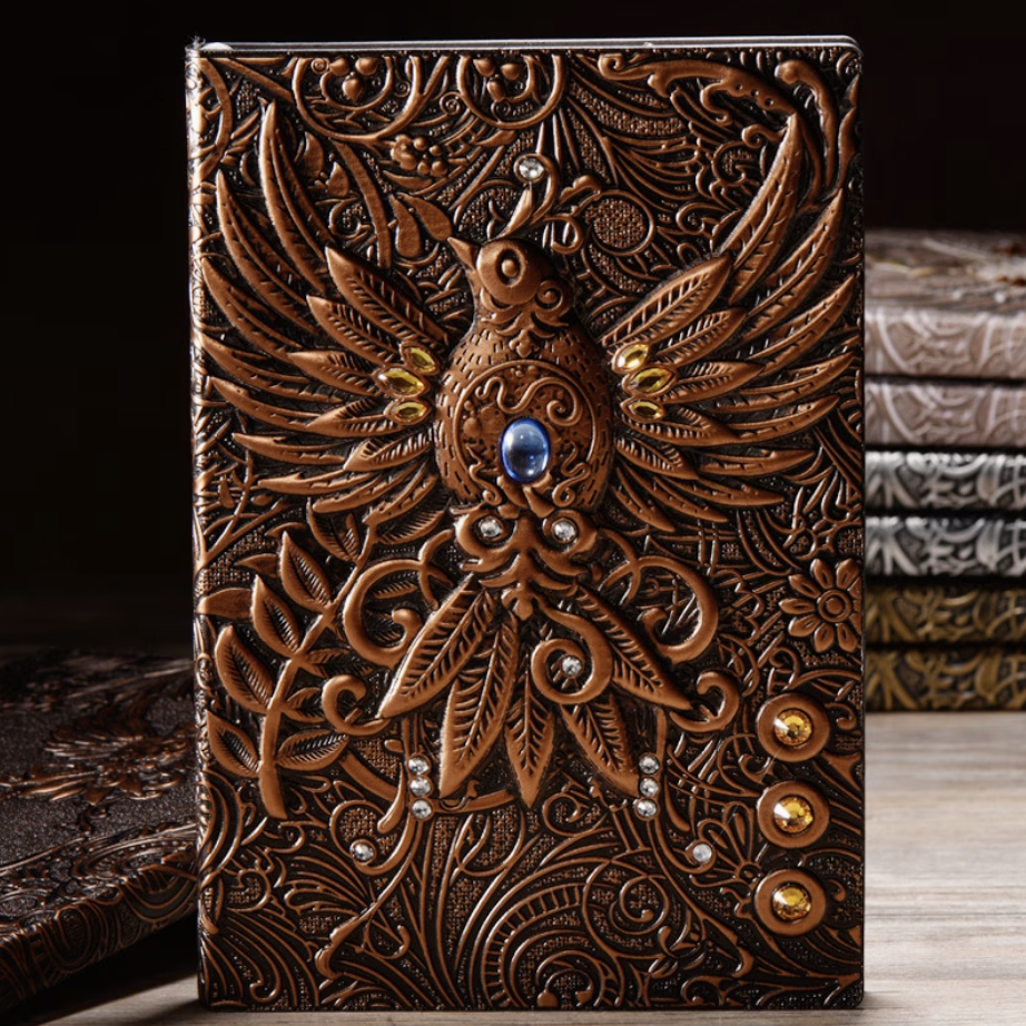 Embossed Phoenix Journal