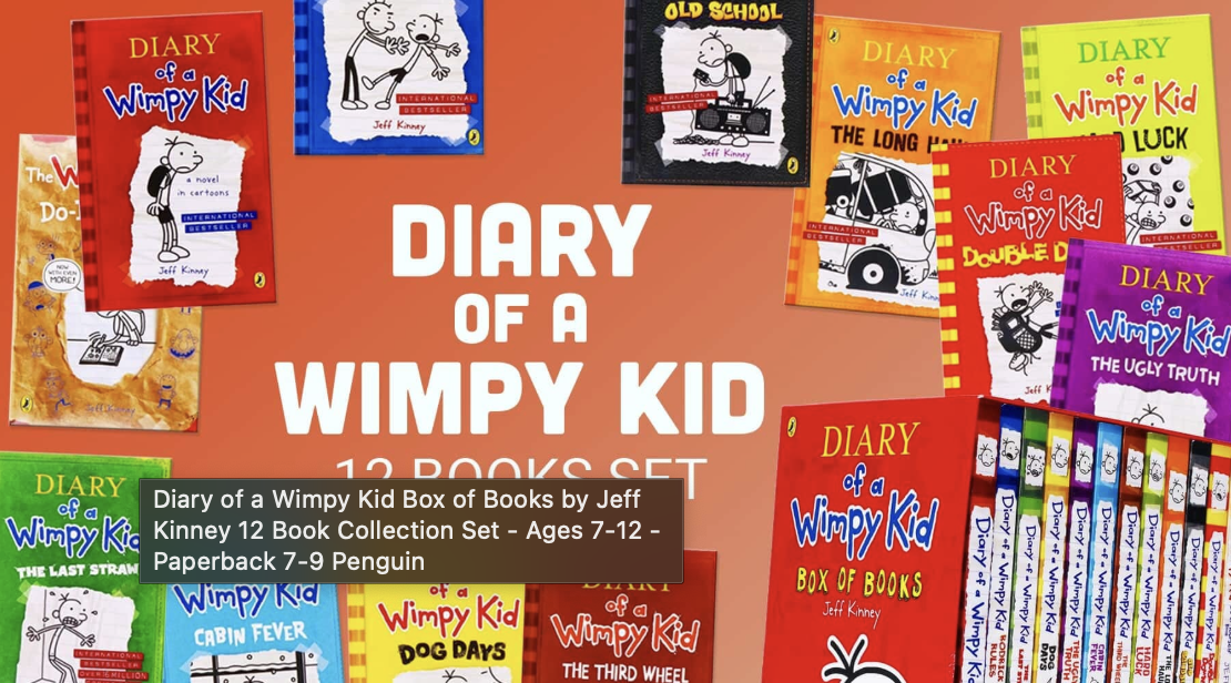 Diary of a Wimpy Kid Box of Books