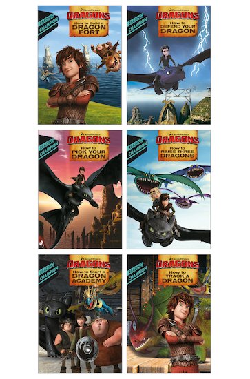 How to Train Your Dragon Dreamworks Colour Early Readers 6 Book Collection Set