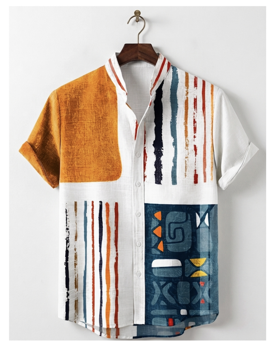 Men's Abstract Print Shirt