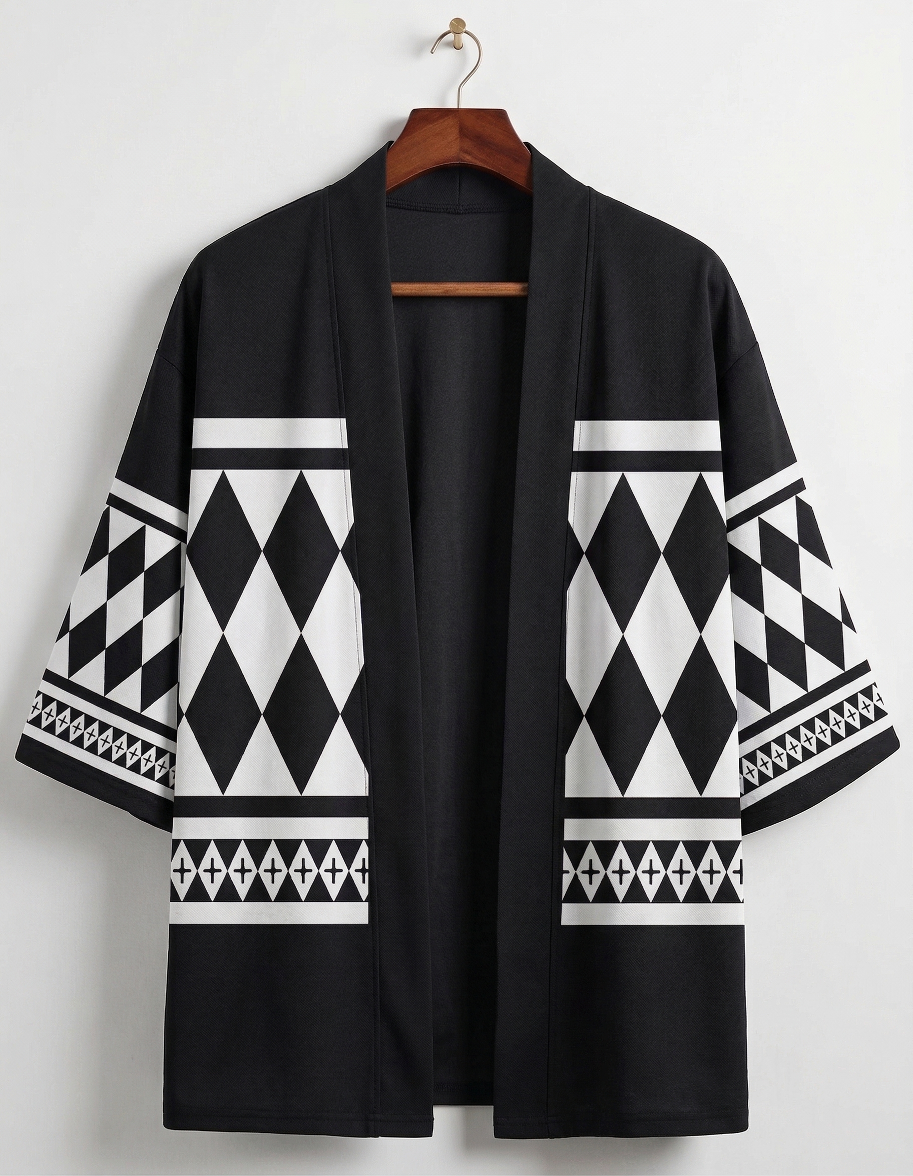 Geometric Pattern Kimono Jacket