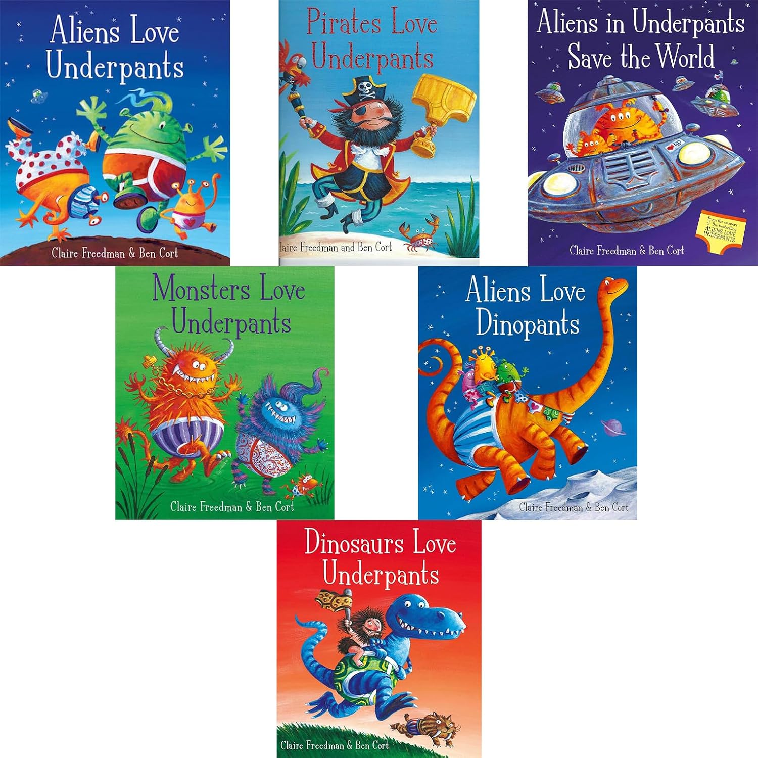 Aliens Love Underpants Book Set