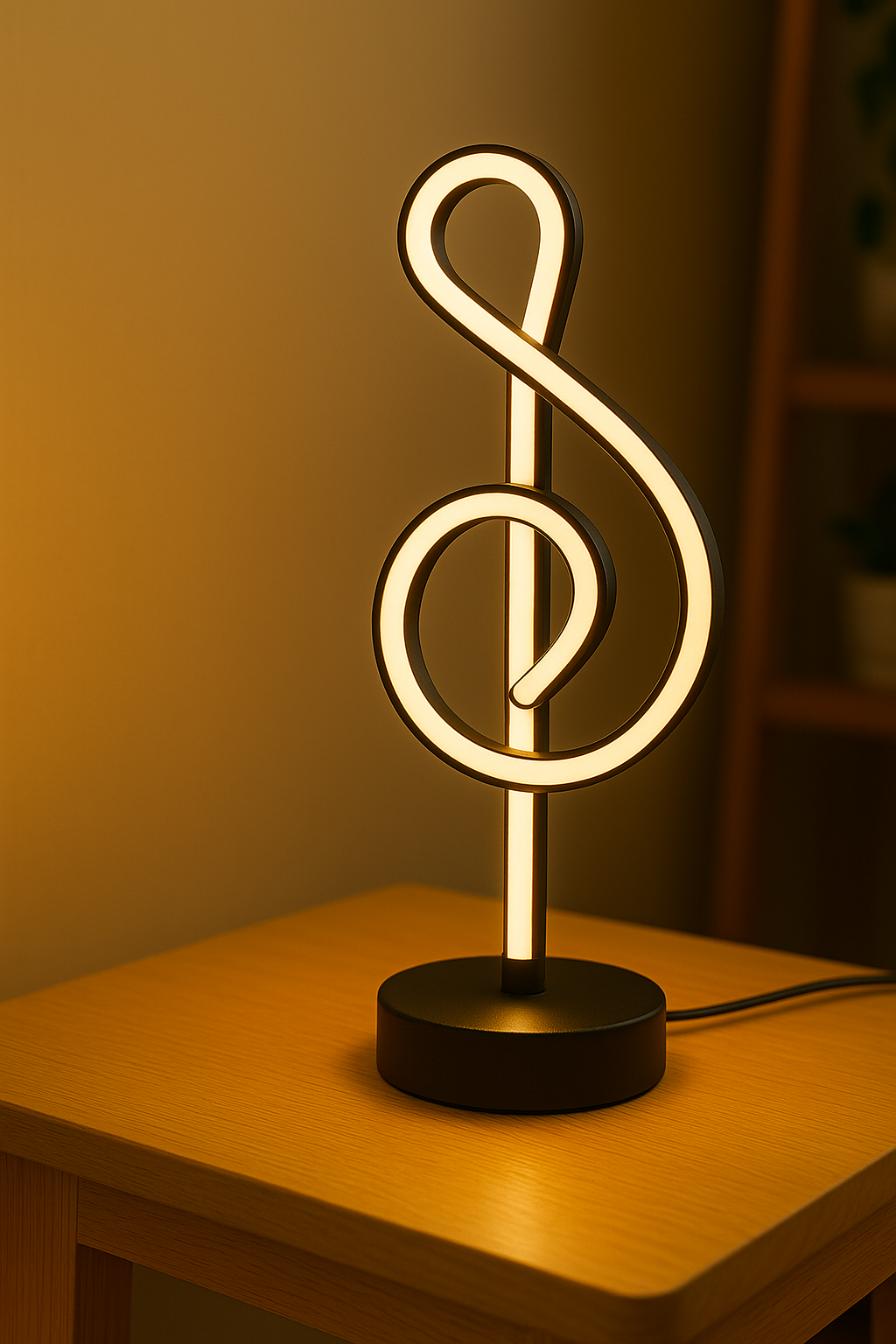 LED Treble Clef Table Lamp
