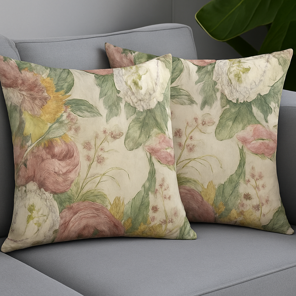 French Vintage Floral Pillow Covers