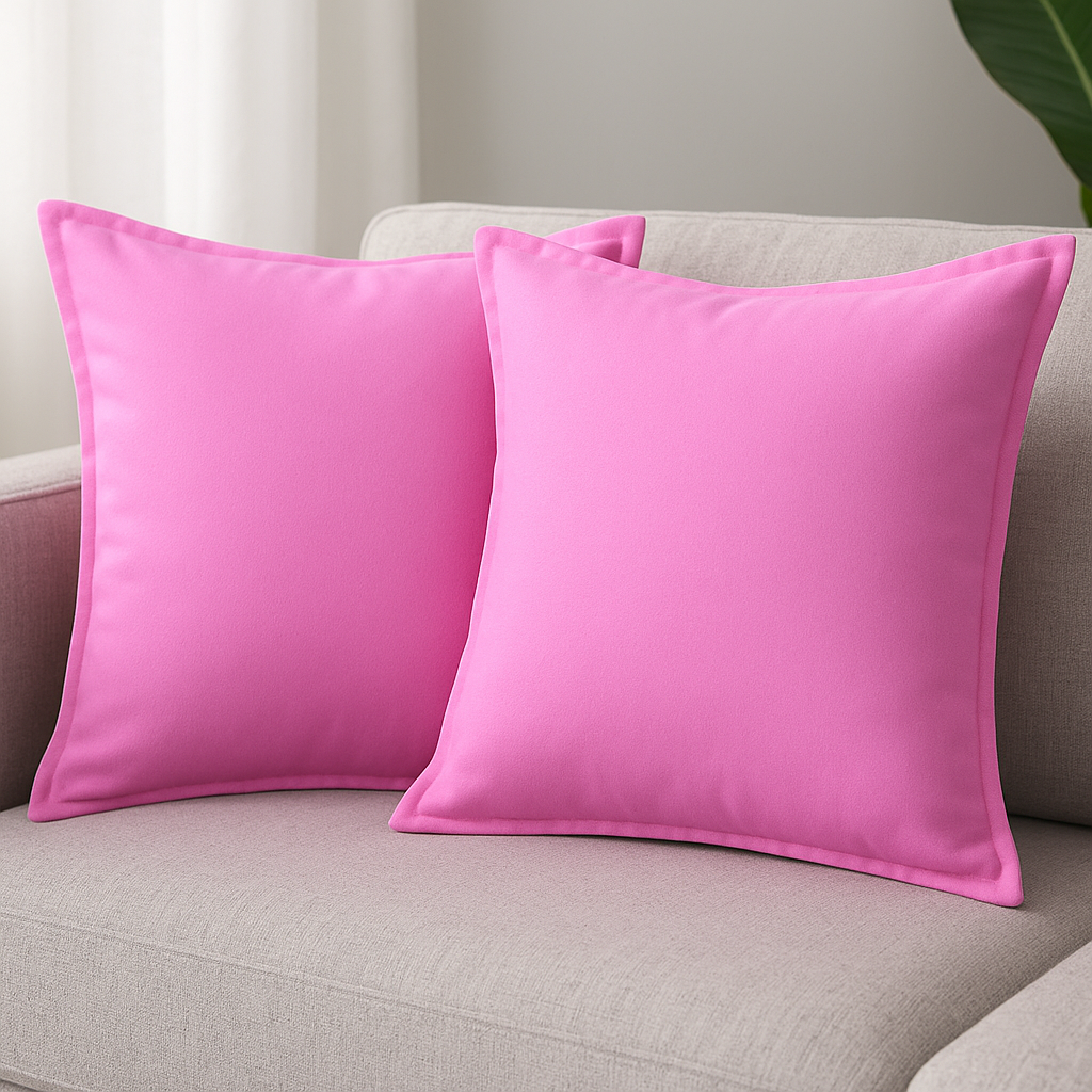Pink Throw Pillow Set