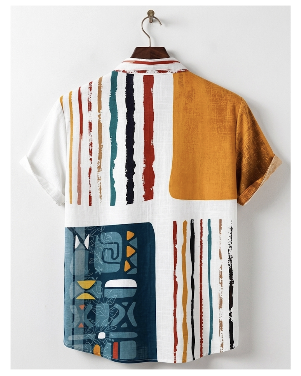 Men's Abstract Print Shirt