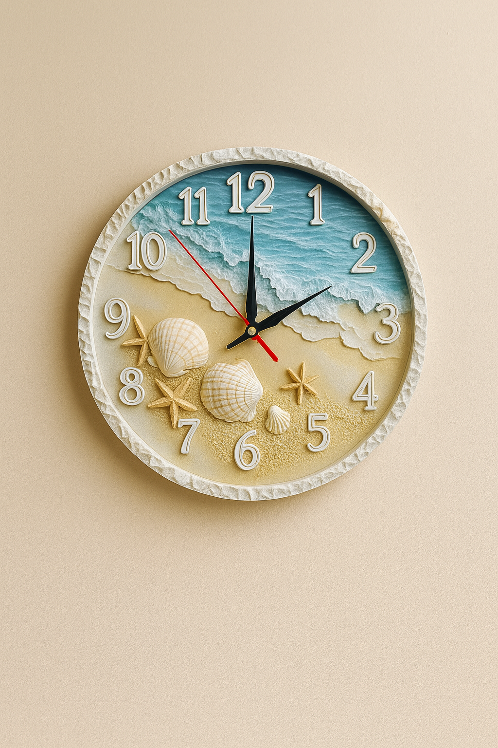 Beach-Themed Wall Clock