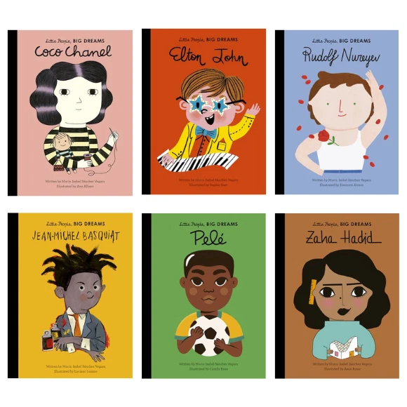 Little People Big Dreams 6 Book Collection Set 