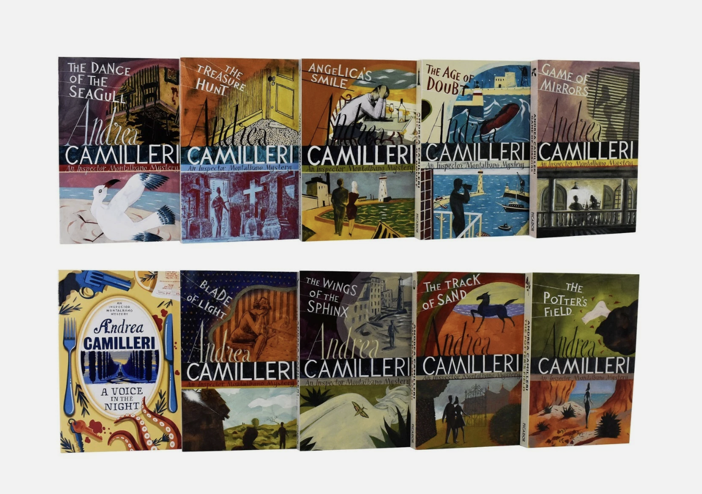 Andrea Camilleri Inspector Montalbano Book Collection