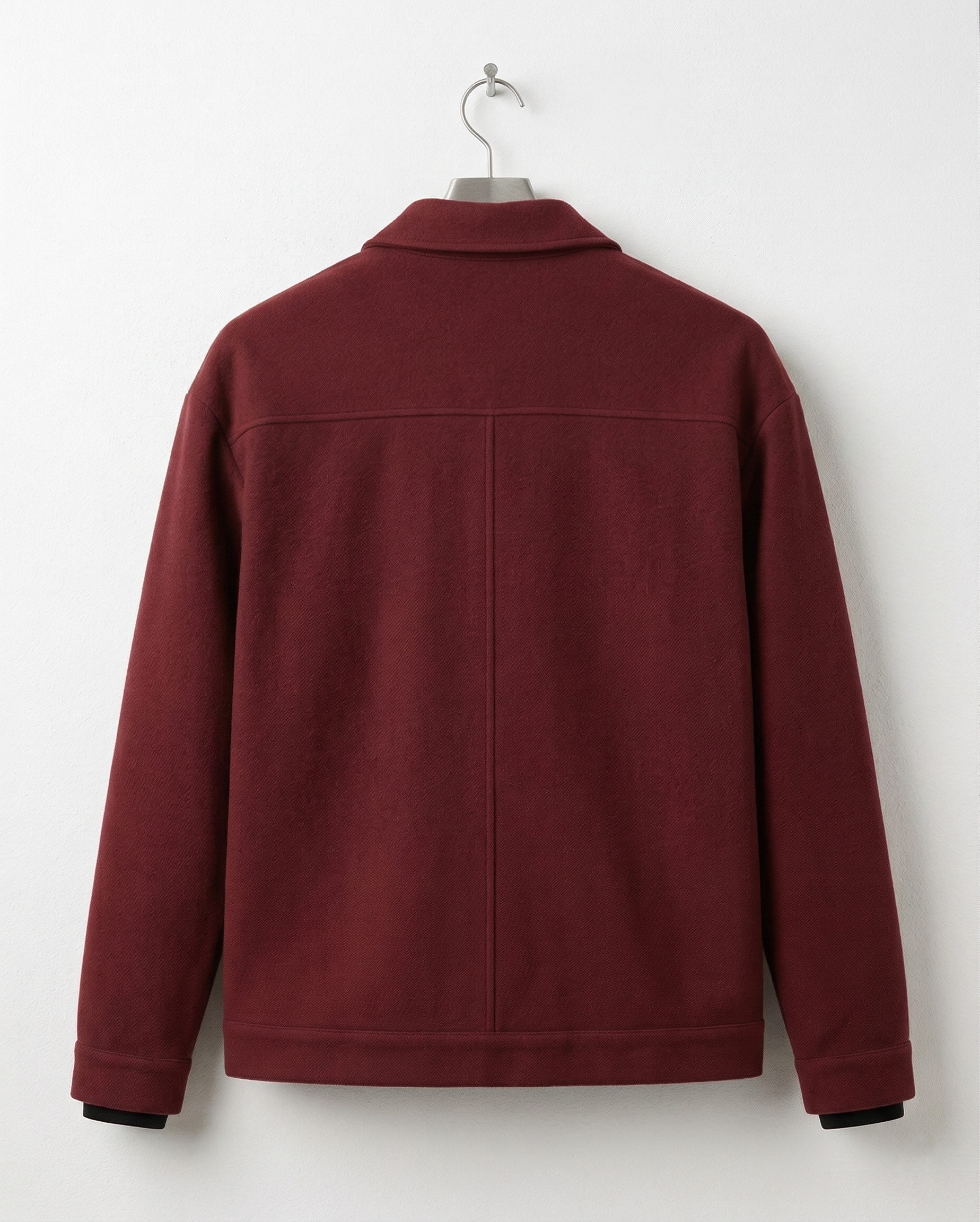 Burgundy Wool Blend Jacket