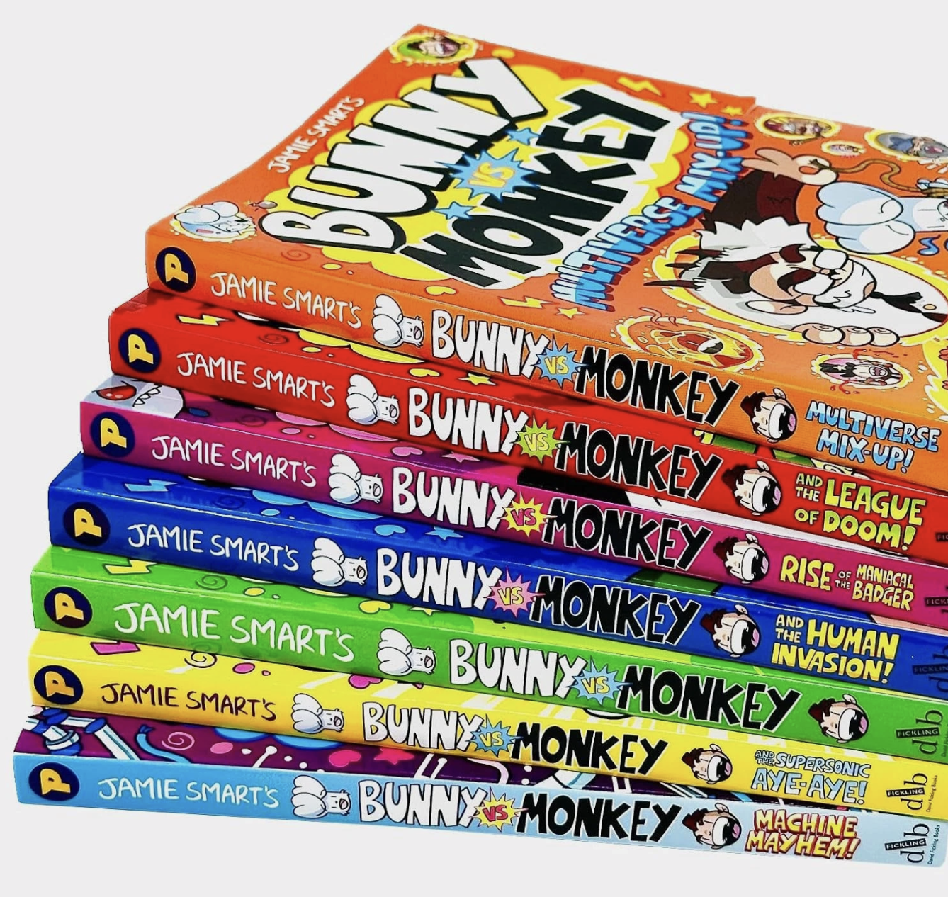 Bunny vs Monkey 7 Books Collection Set