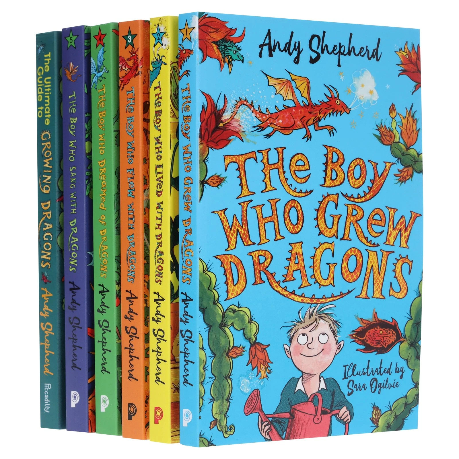 Boy Who Grew Dragons Series By Andy Shepherd 6 Book Set