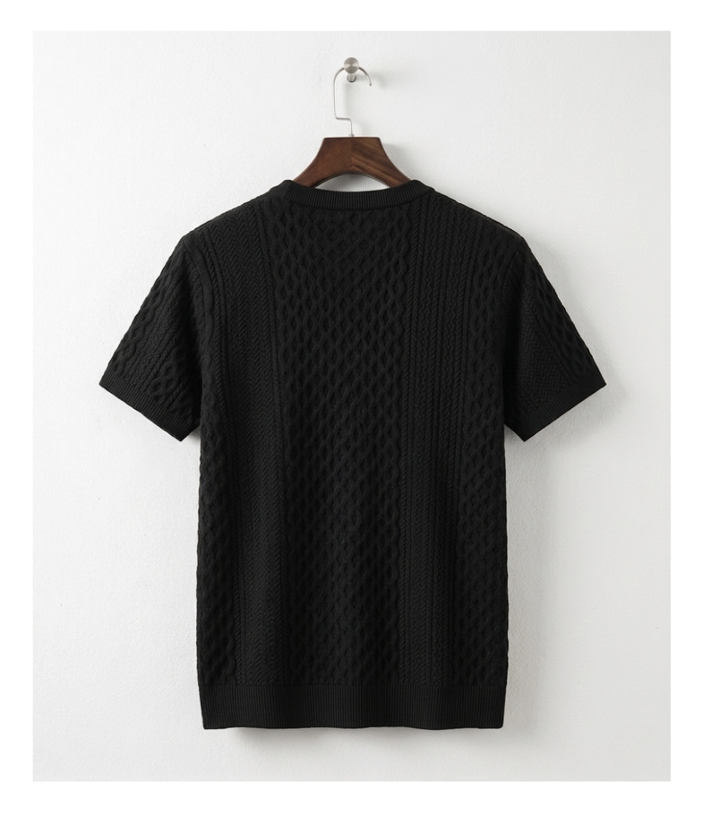 Textured White T-Shirt