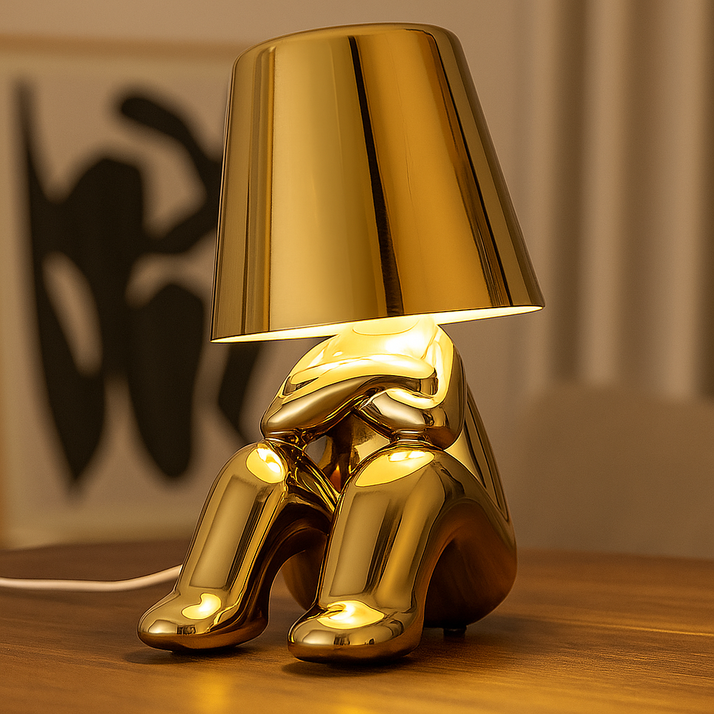 Little Golden Thinker LED Night Table Lamp   