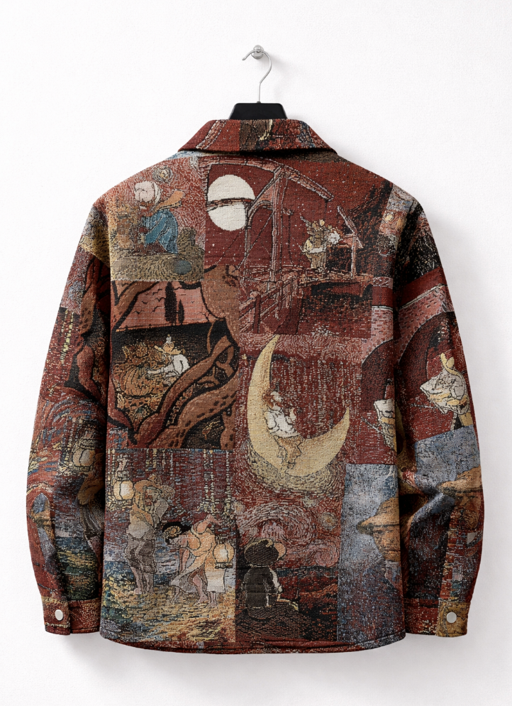 Van Gogh Inspired Embroidered Shirt