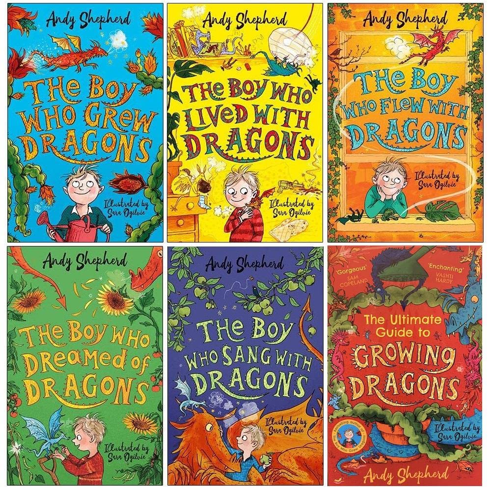 Boy Who Grew Dragons Series By Andy Shepherd 6 Book Set
