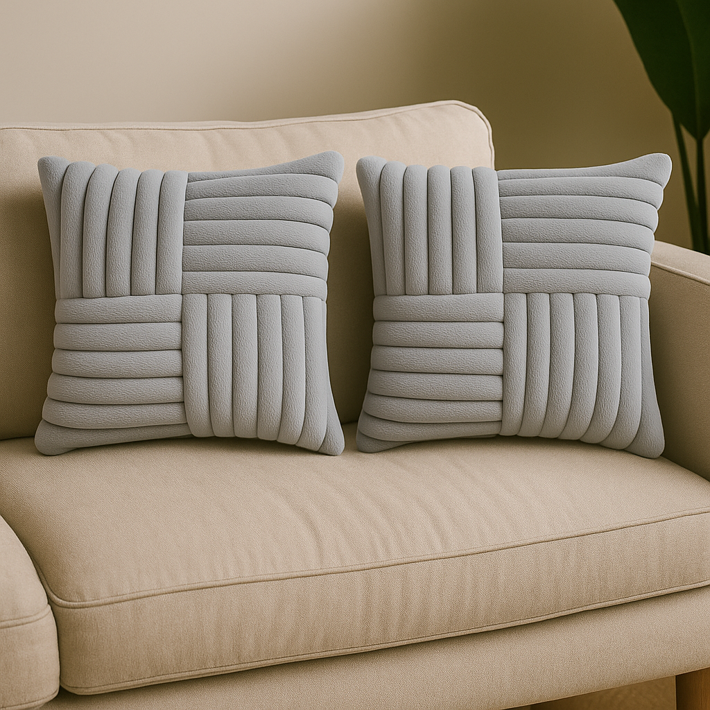 Modern Quilted Cushion Covers