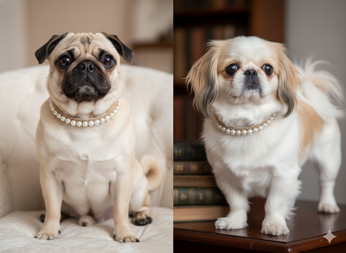 ​🌟 Collar "Golden Age" - Perlas en Base de Diamantes (Falsos)