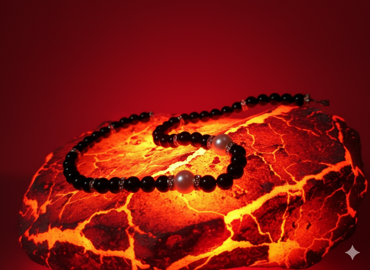 ​⚫️ Collar "Black Tie Affair" - Perlas y Cristales