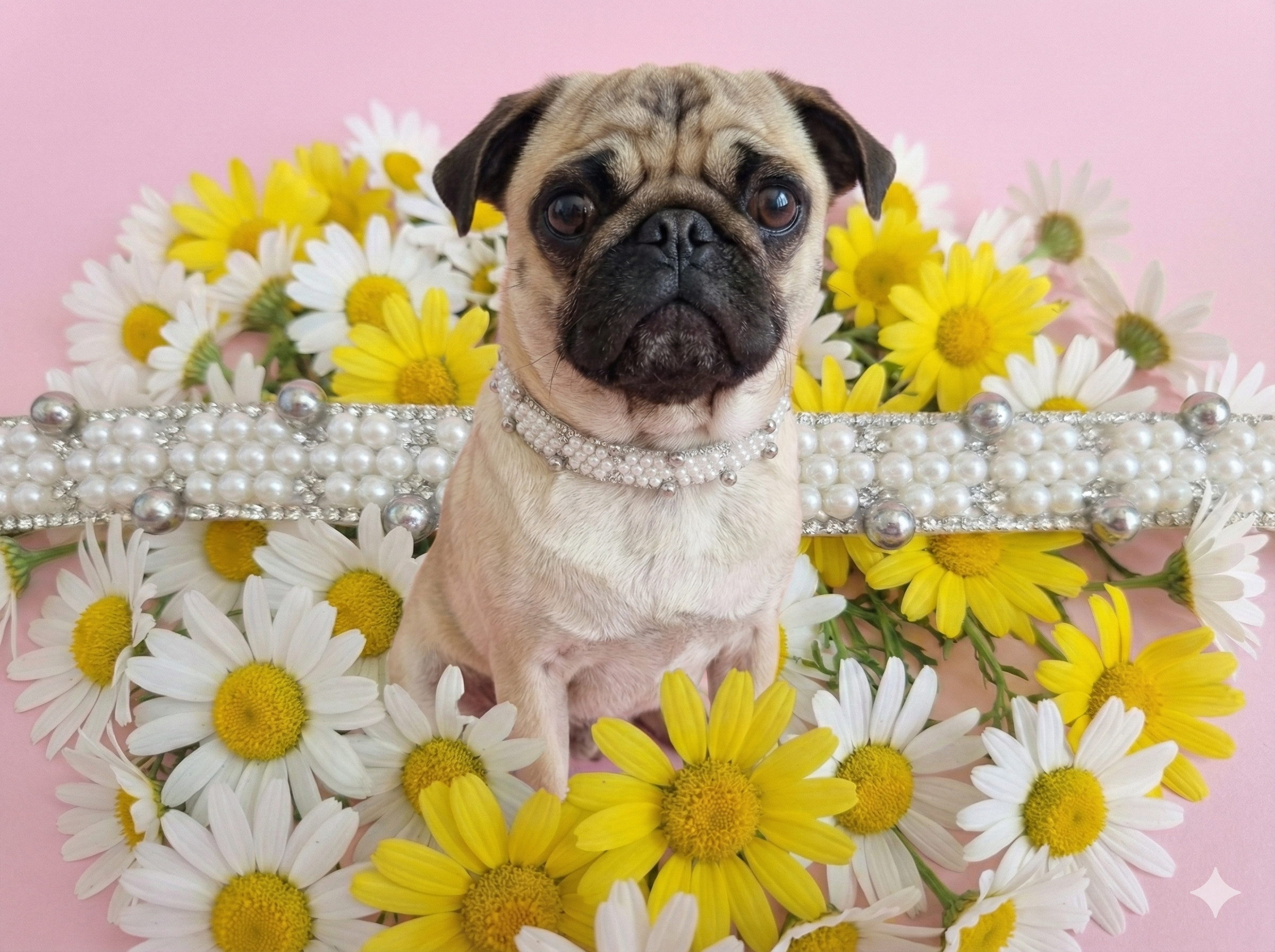 ​"Gargantilla 'Primavera Chic': Lujo Floral para Mascotas Exóticas"