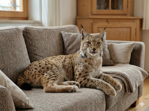 Collar Canino de Perlas "Blue Royal" con Cadena Dorada y Strass