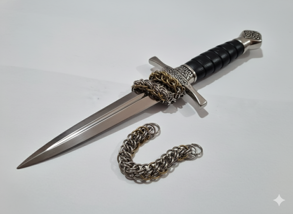 ​"Cota de Malla Gladiador Chic para Mascotas: Tan Indestructible Como Tu Paciencia"