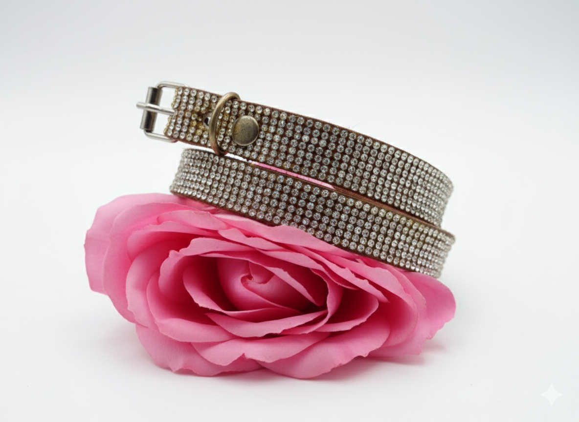 ​Collar "Brillo de Diva" - 5 Hileras de Strass