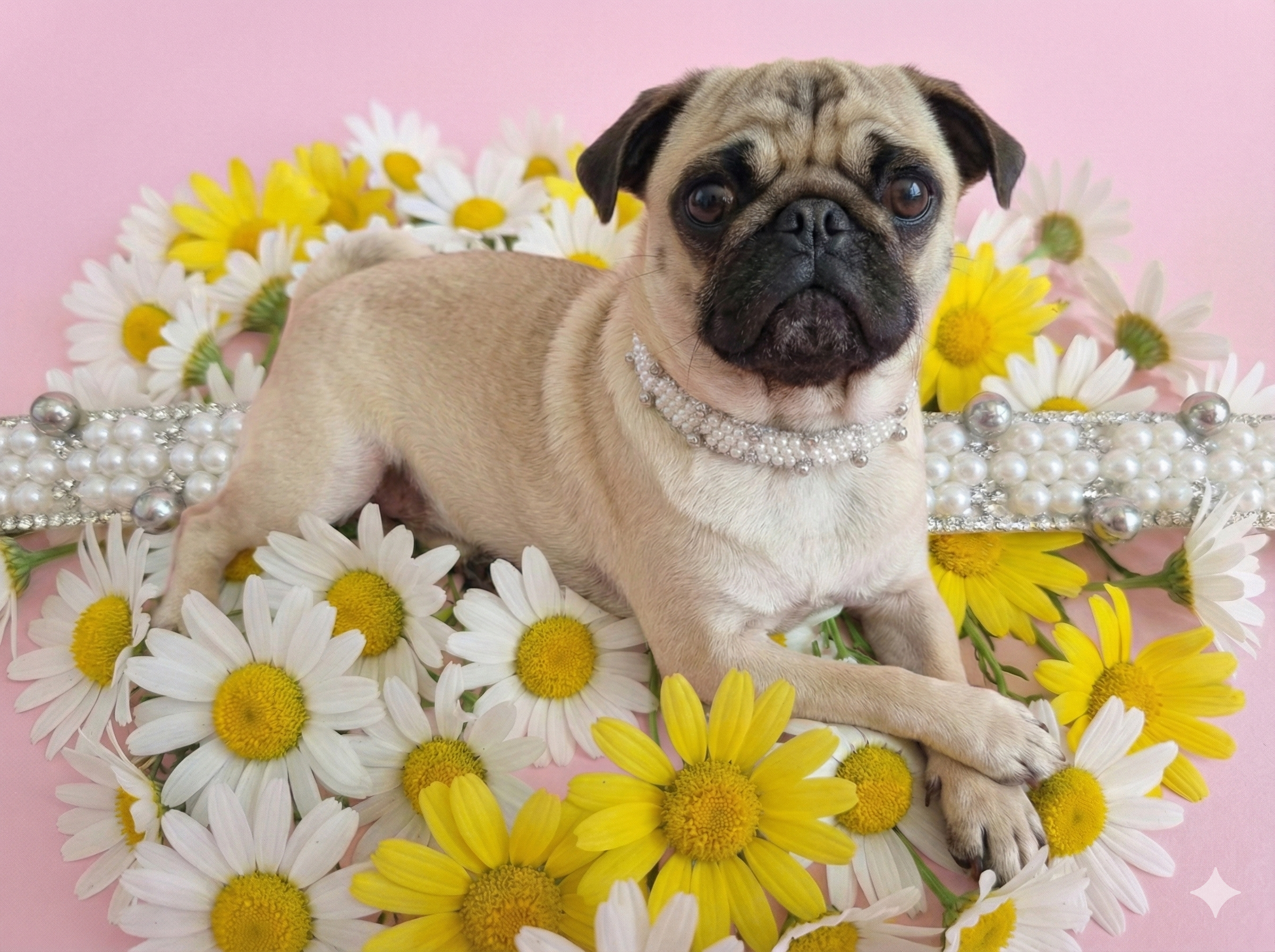 ​"Gargantilla 'Primavera Chic': Lujo Floral para Mascotas Exóticas"