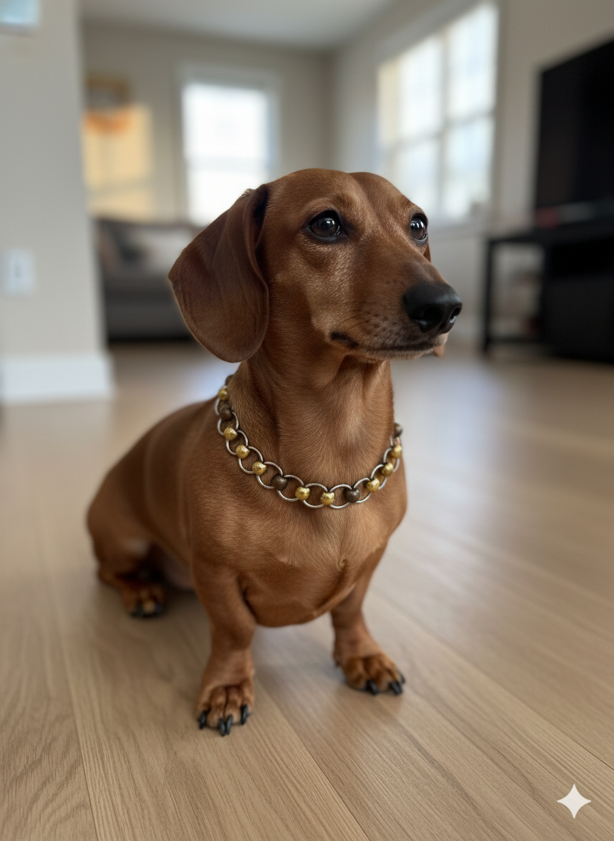 ​🛡️ Collar "Malla de Caballero" - El Señor de los Anillos (y las Bolitas)