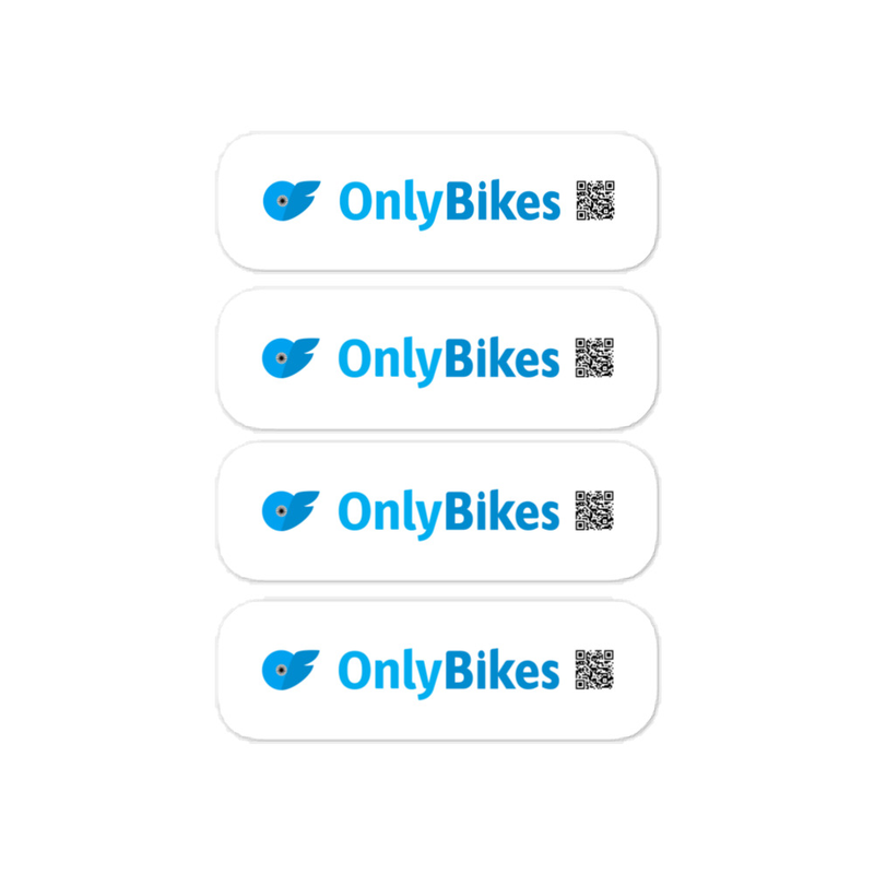 ONLY BIKES - VINYL STICKERS x 4