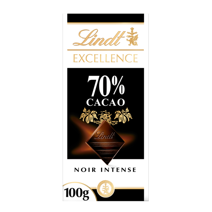 Tablette de chocolat Lindt Excellence 70% cacao