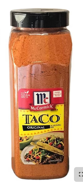Assaisonnement Taco Original McCormick 730G