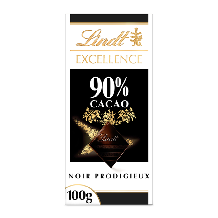 Tablette de chocolat Lindt Excellence 90% cacao