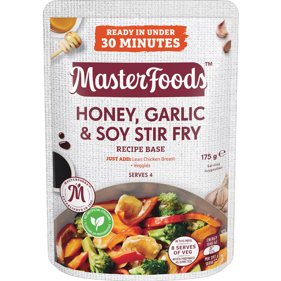 Base pour sauté miel, ail et soja Masterfood