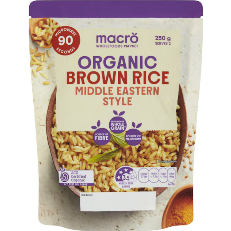 Riz brun biologique style Moyen-Orient