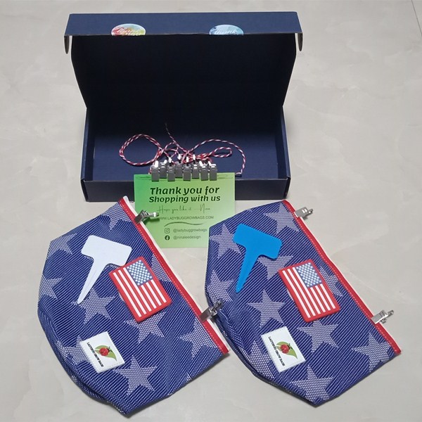 3/4 Gallon White Star Grow Bag  (2 Pack)