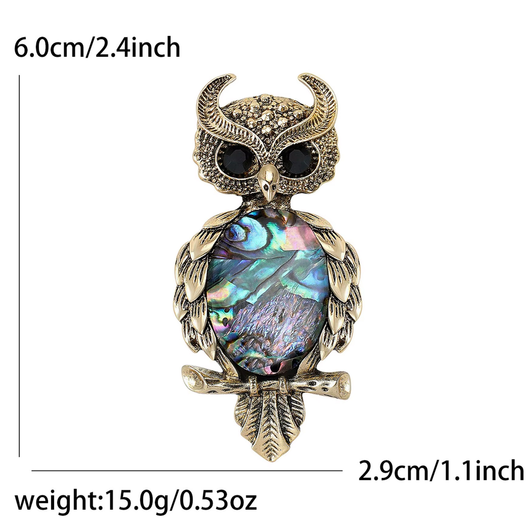 Vintage Owl Brooch