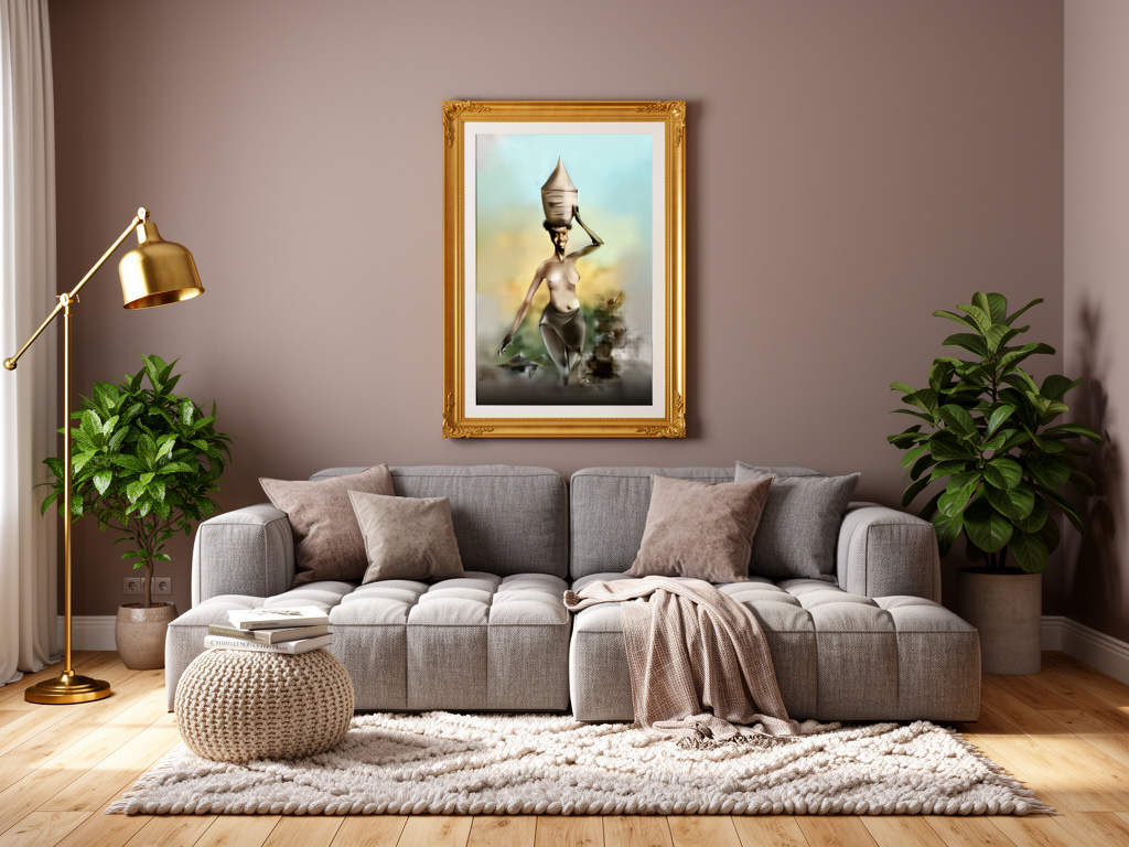 Surreal Art Print - Modern Abstract Woman