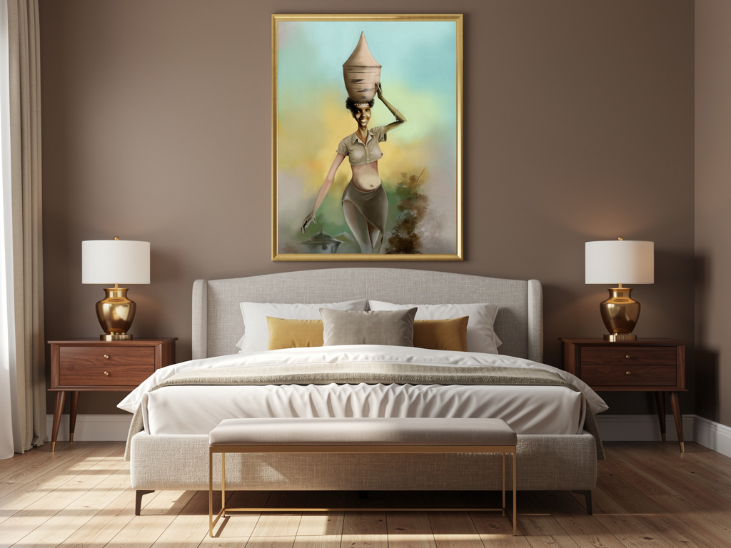 Surreal Art Print - Modern Abstract Woman