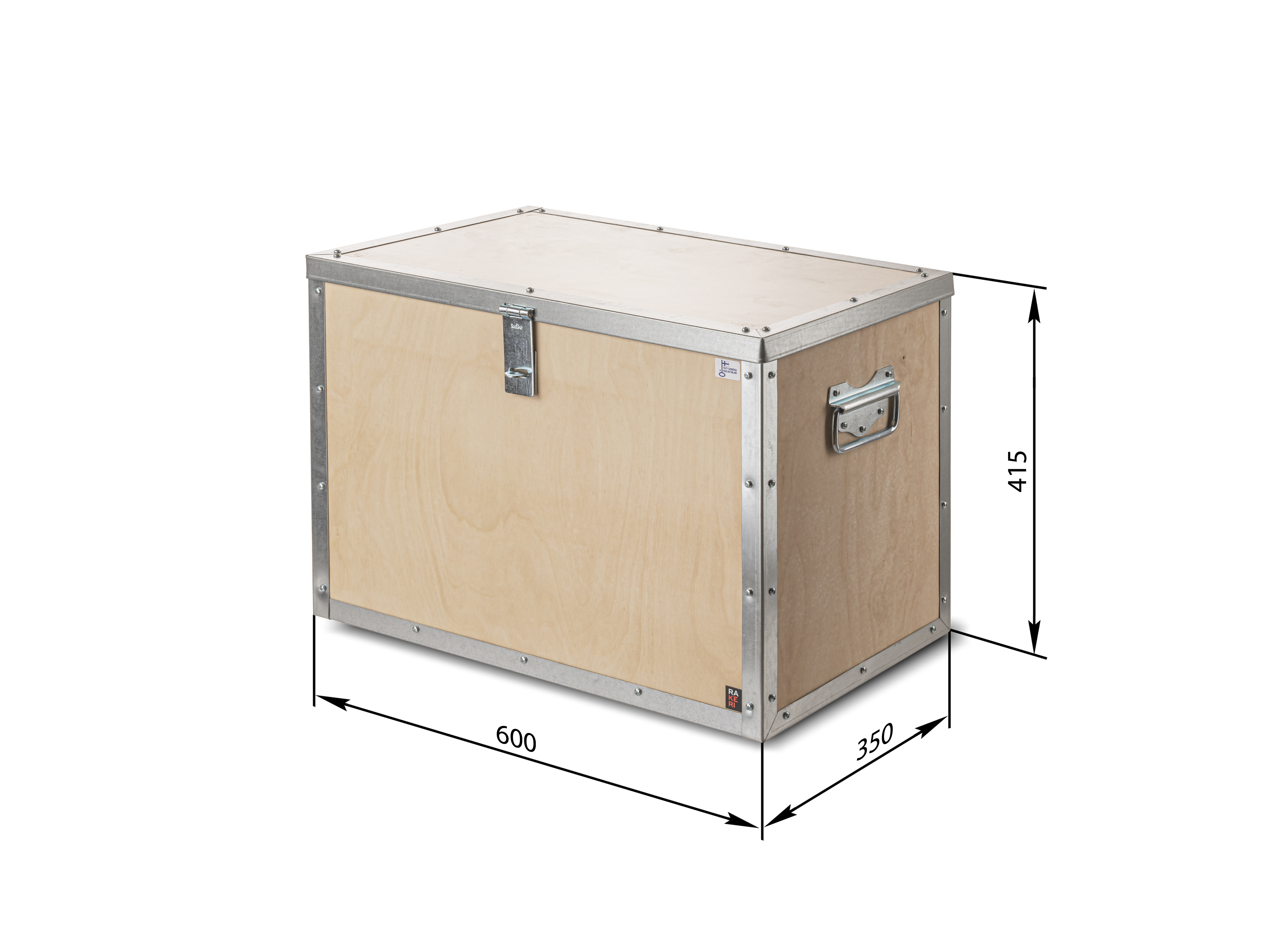 Rakeri 2 Työkalu- ja kuljetuslaatikot 600x415x350 (pxkxl)