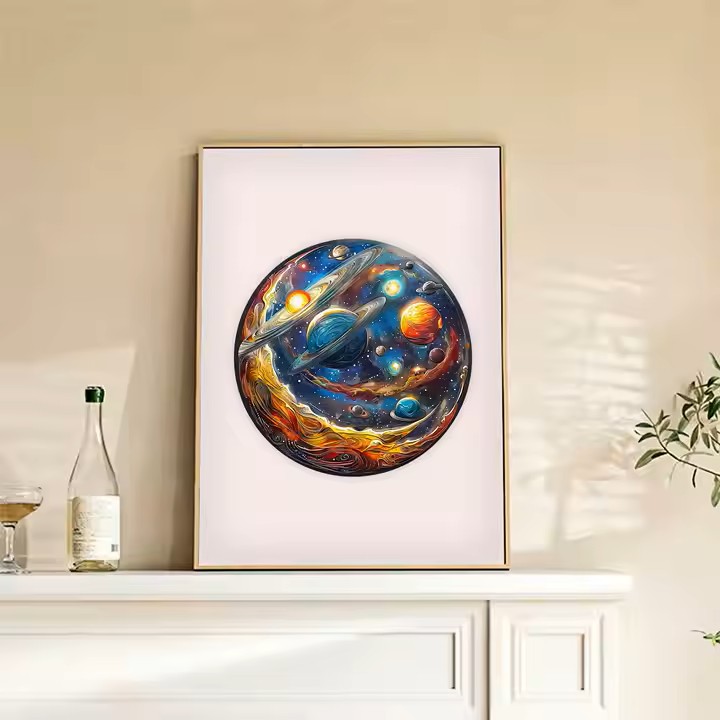 Puzzle en Bois - Galaxie & Système Solaire