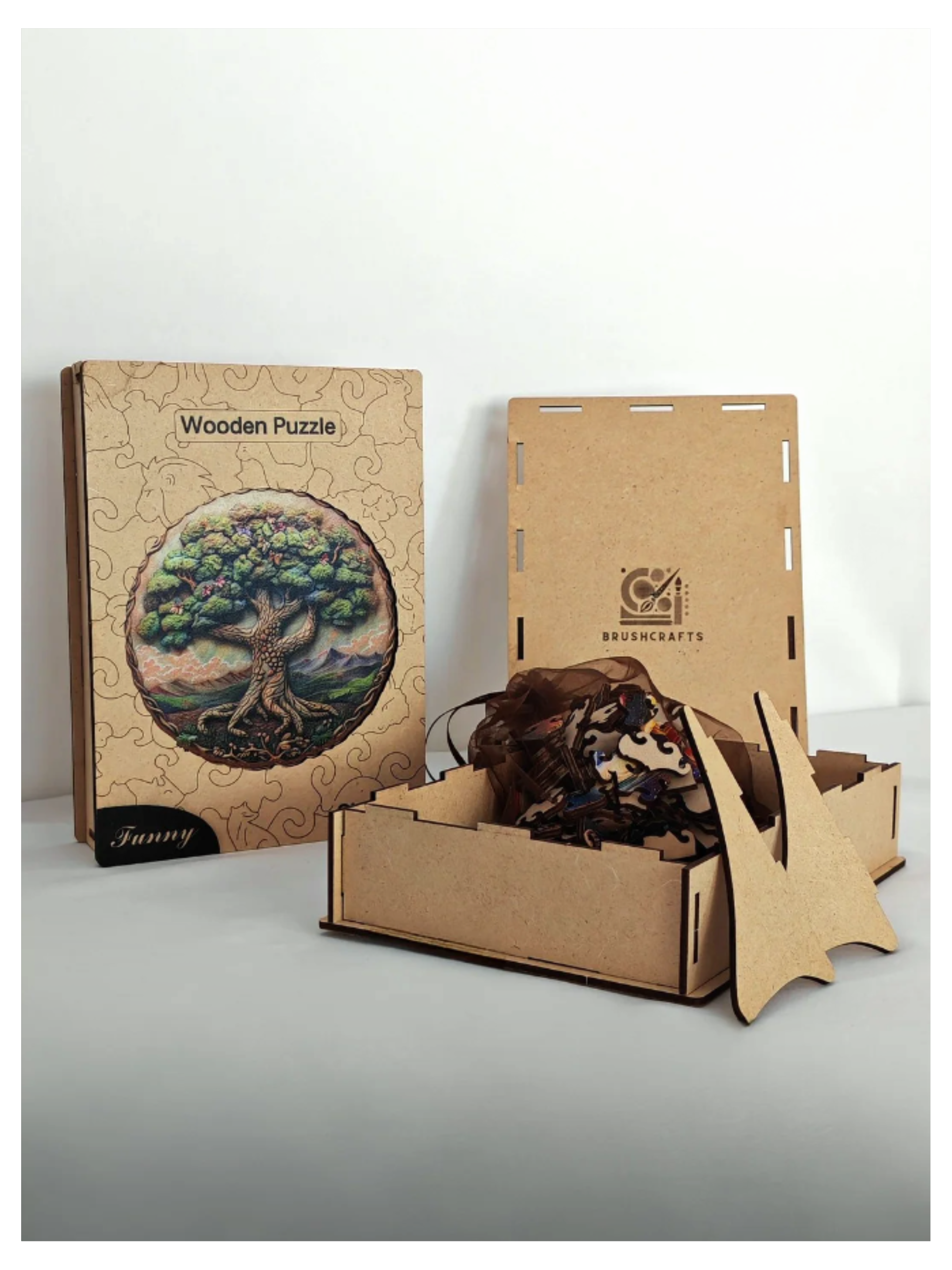 Puzzle en Bois - L'Arbre de Vie Mystique