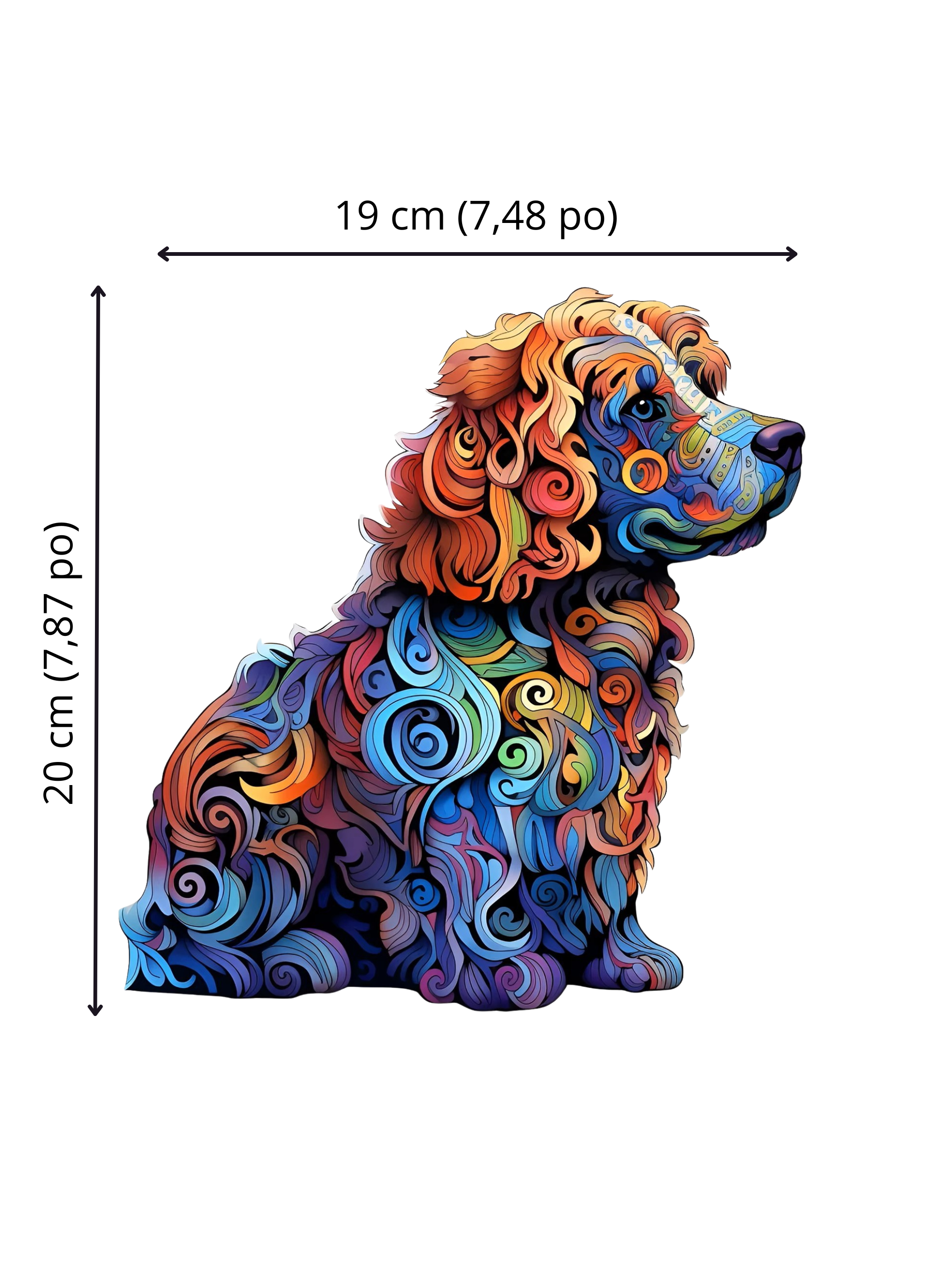 Puzzle en Bois - Le Cocker Joyeux