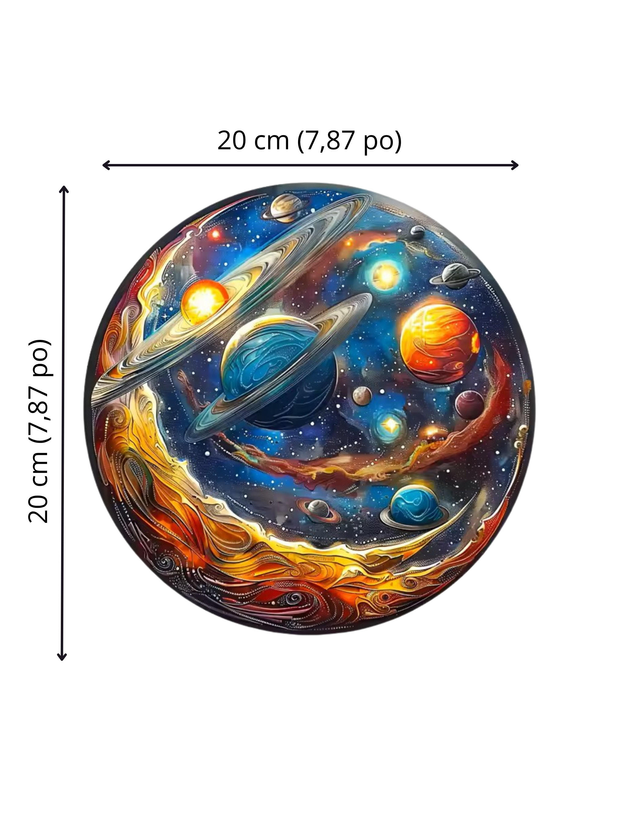 Puzzle en Bois - Galaxie & Système Solaire