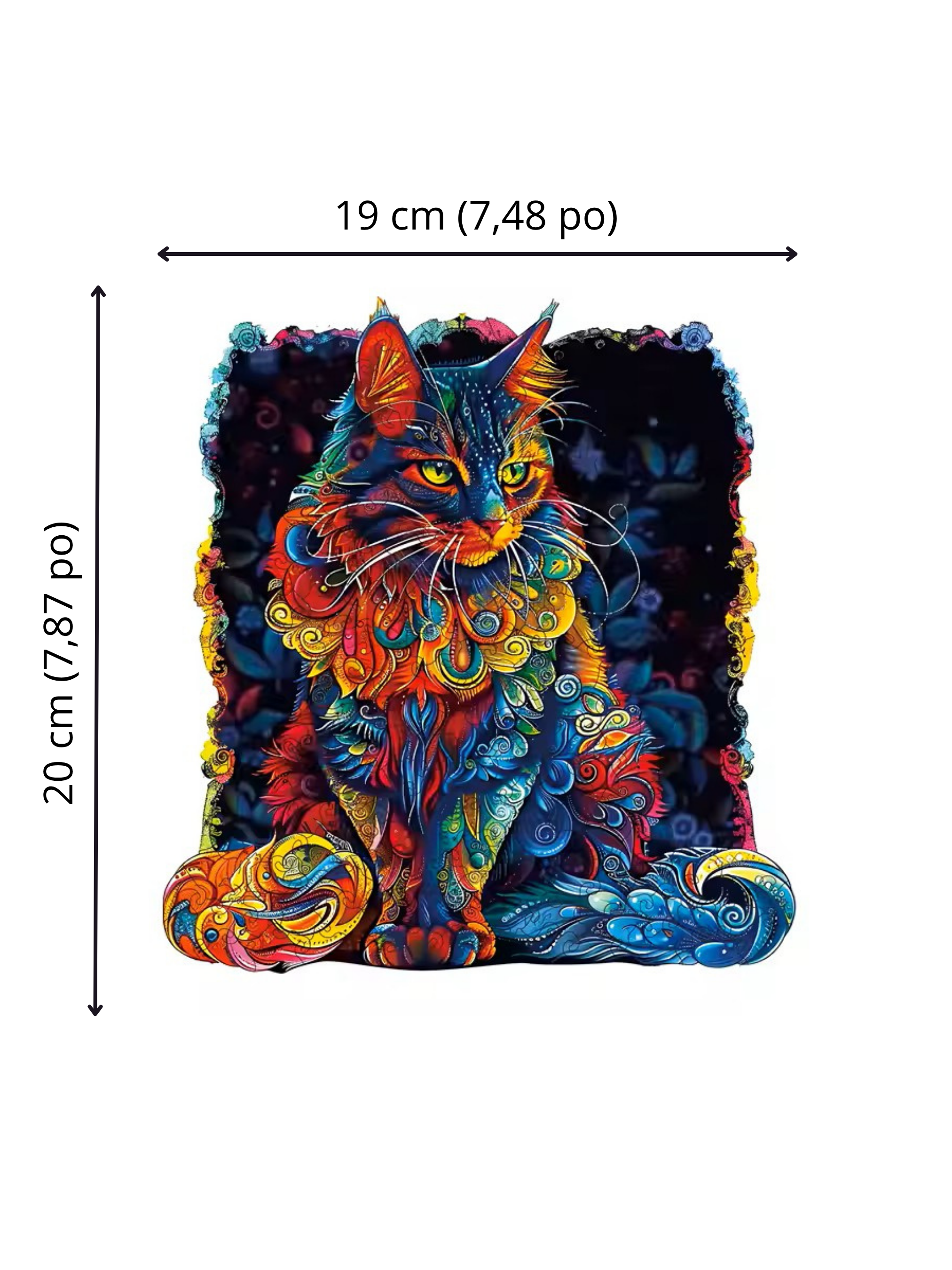 Puzzle en Bois - Le Majestueux Maine Coon